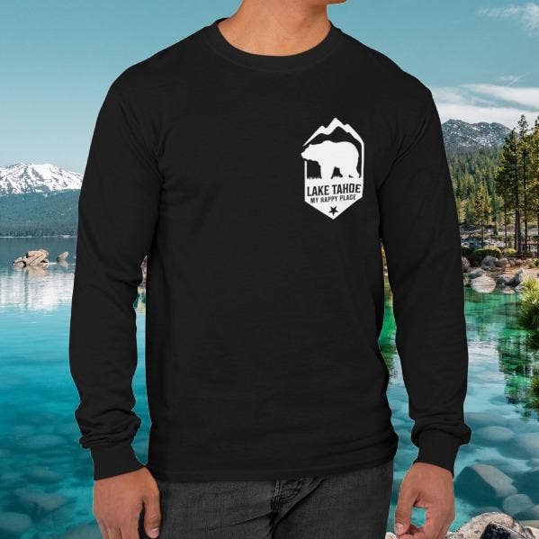 Lake Tahoe min glada plats Långärmad för wholesale av Hella Shirt Co.