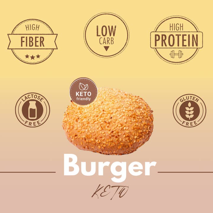 Ketonico - Vendita all'ingrosso Pane/Tortilla - PANE KETO BURGER SENZA GLUTINE