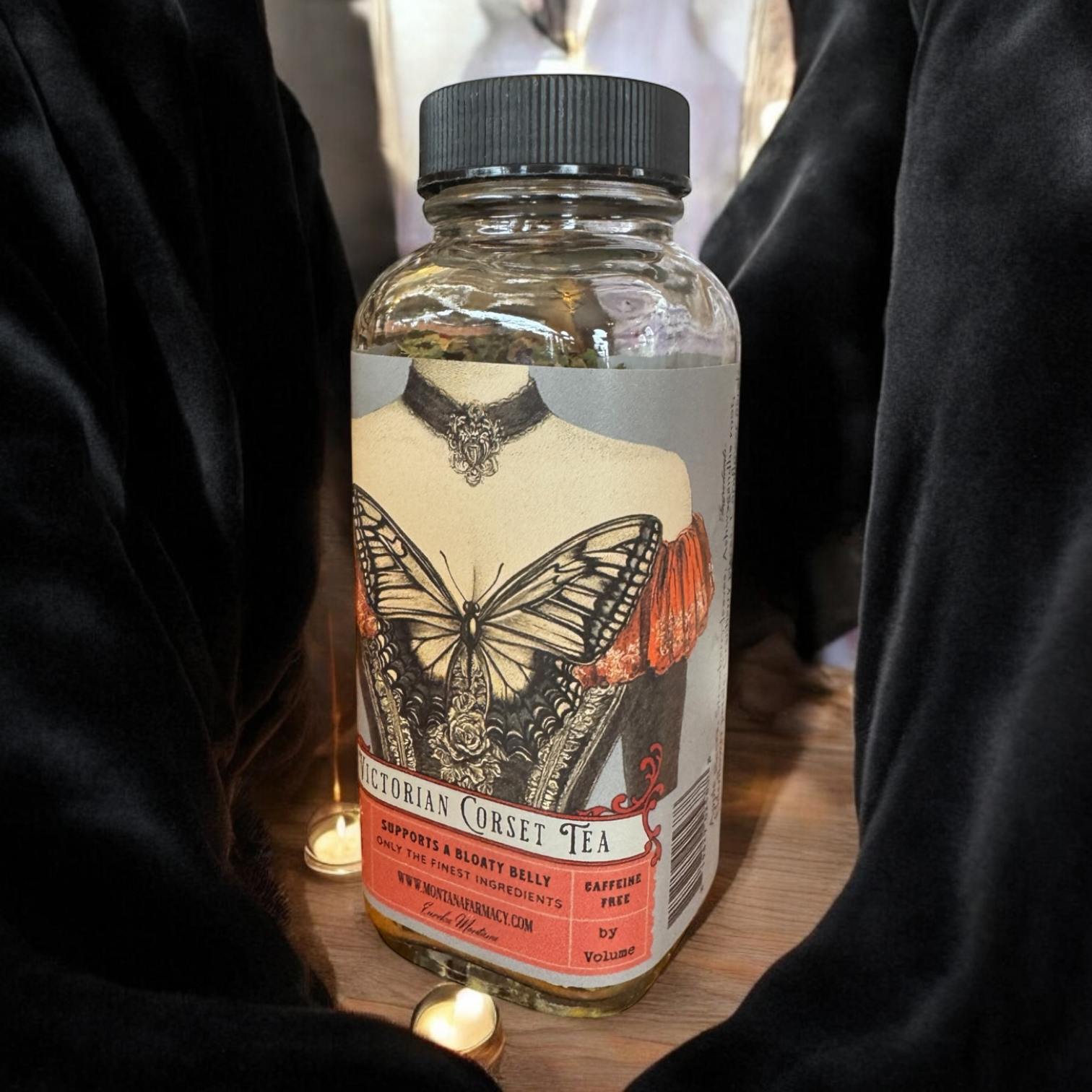 Montana Farmacy - Wholesale Loose Tea - Vintage Victorian Corset Tea support a bloaty tummy Tea Jar6