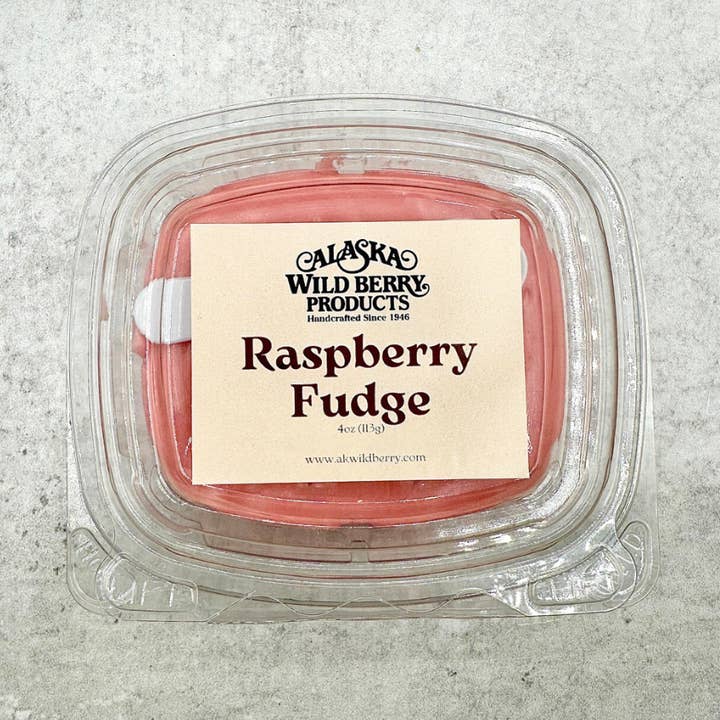 Raspberry Fudge for wholesale by Alaska Wild Berry Products