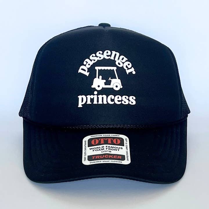 Passenger Princess Trucker Hat | Golf Girls | Summer Vibes for wholesale by Sassy Caddy, Inc.