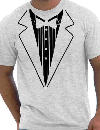 Print4U – wholesale Screen printed t-shirt – Men′s – Tuxedo Fancy Dress T-Shirt2