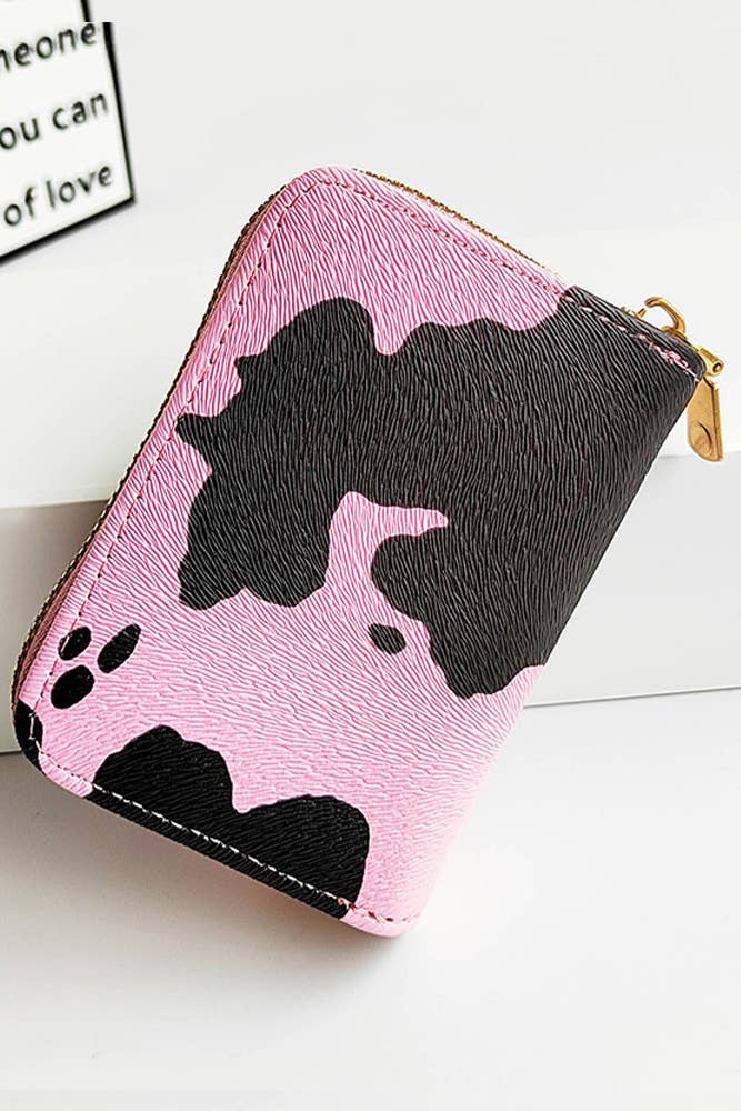 UNISHE – wholesale Coin purse – Women’s – Western Cow Print Zipper Purse CHX0105