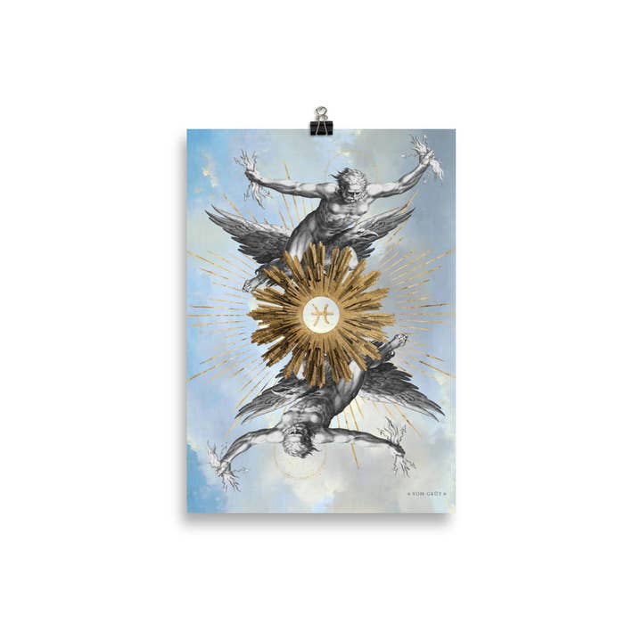 Von Grüt - Wholesale Temporary Tattoo - Jupiter en Poissons