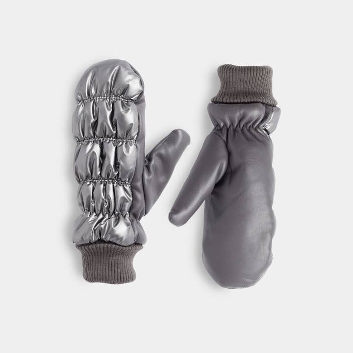 COCO + CARMEN - Wholesale Gloves - Women's - Faux Leather Puffer Mitten1