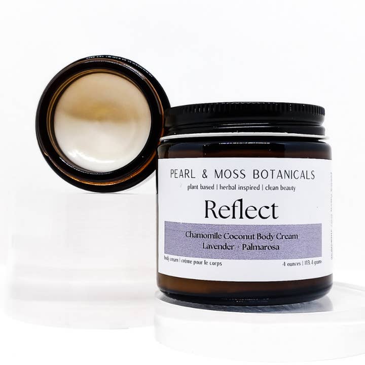 Chamomile Coconut Body Cream: Reflect for wholesale by Pearl & Moss Botanicals Inc.