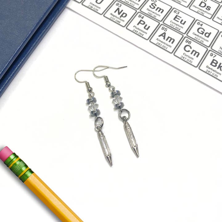 Pencil Earrings for wholesale by Mella's Jewelry Box, L.L.C.