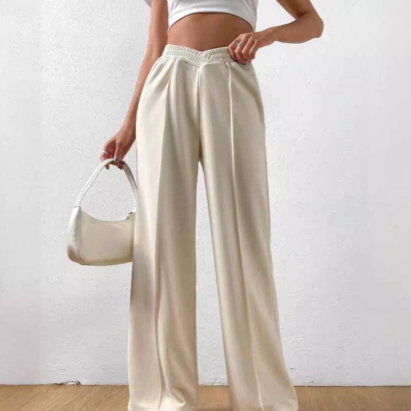 safistyle - Wholesale Pants - Women's - Women’s Solid Color Wide Leg Casual Pants6
