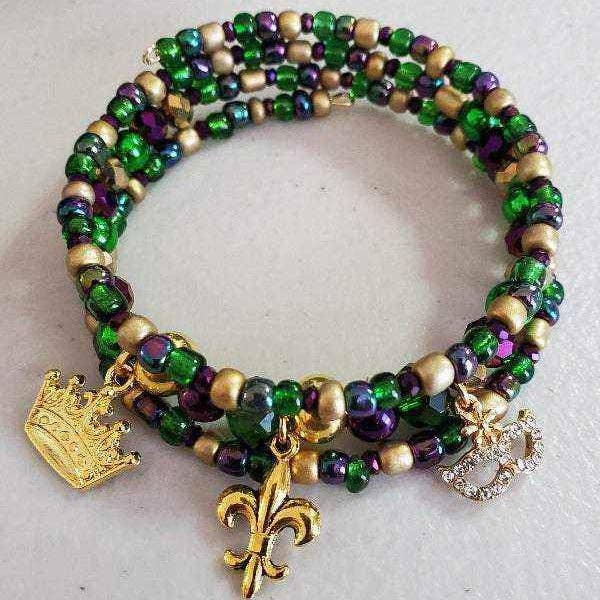 Bracelet Mardi Gras pour la vente par Thorneapple Designs
