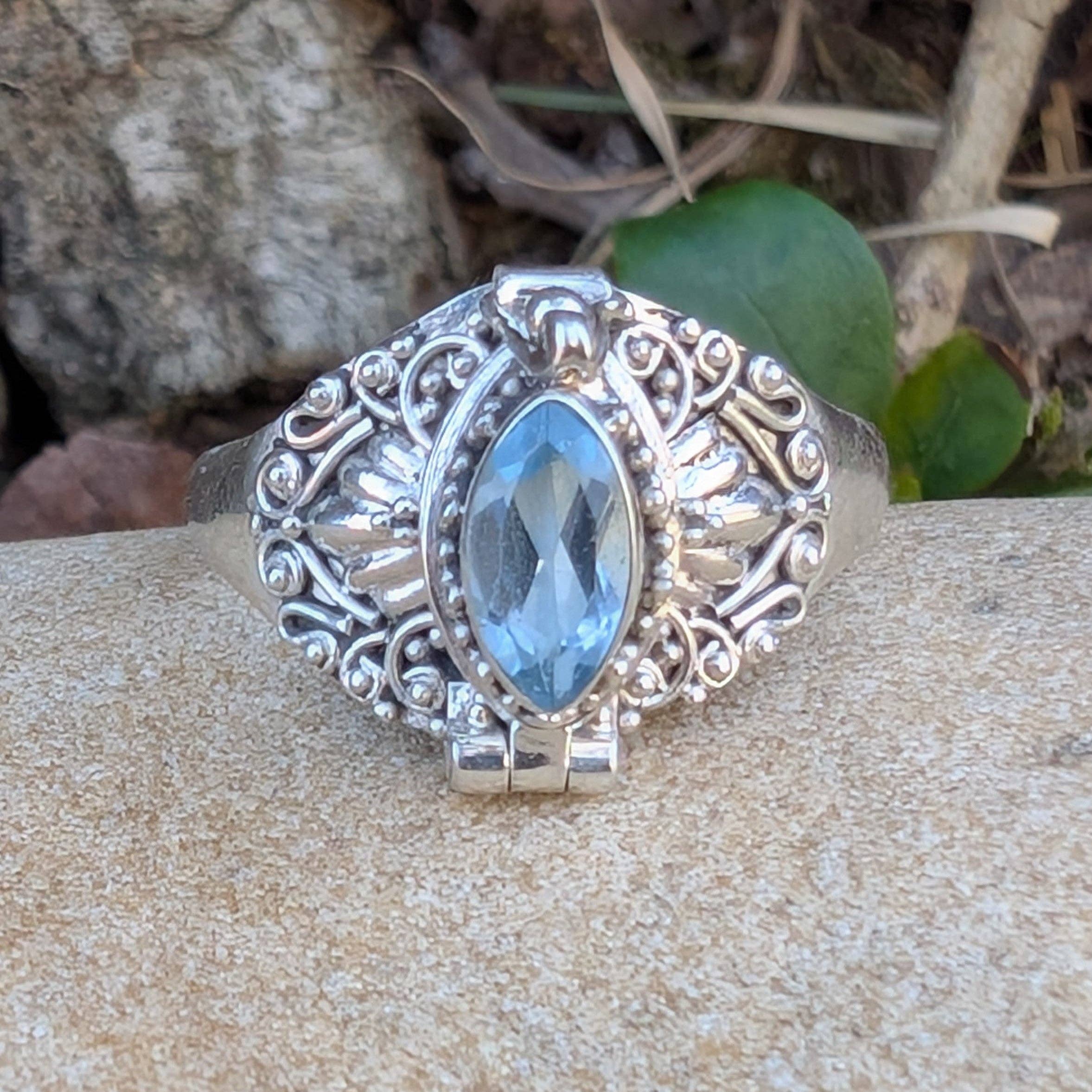 Silver Insanity – Engroshandel Statementring – Markisefacetteret ædelsten sterling sølv gift ring5