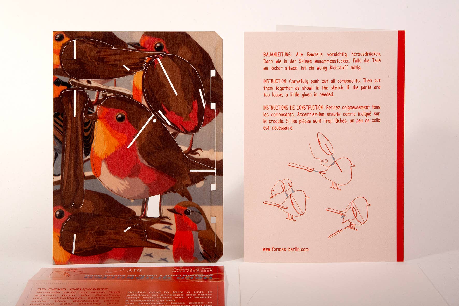 Formes Berlin GbR – wholesale Christmas decoration – Robin 3D decorative greeting card (copy) (copy) (copy) (copy)2