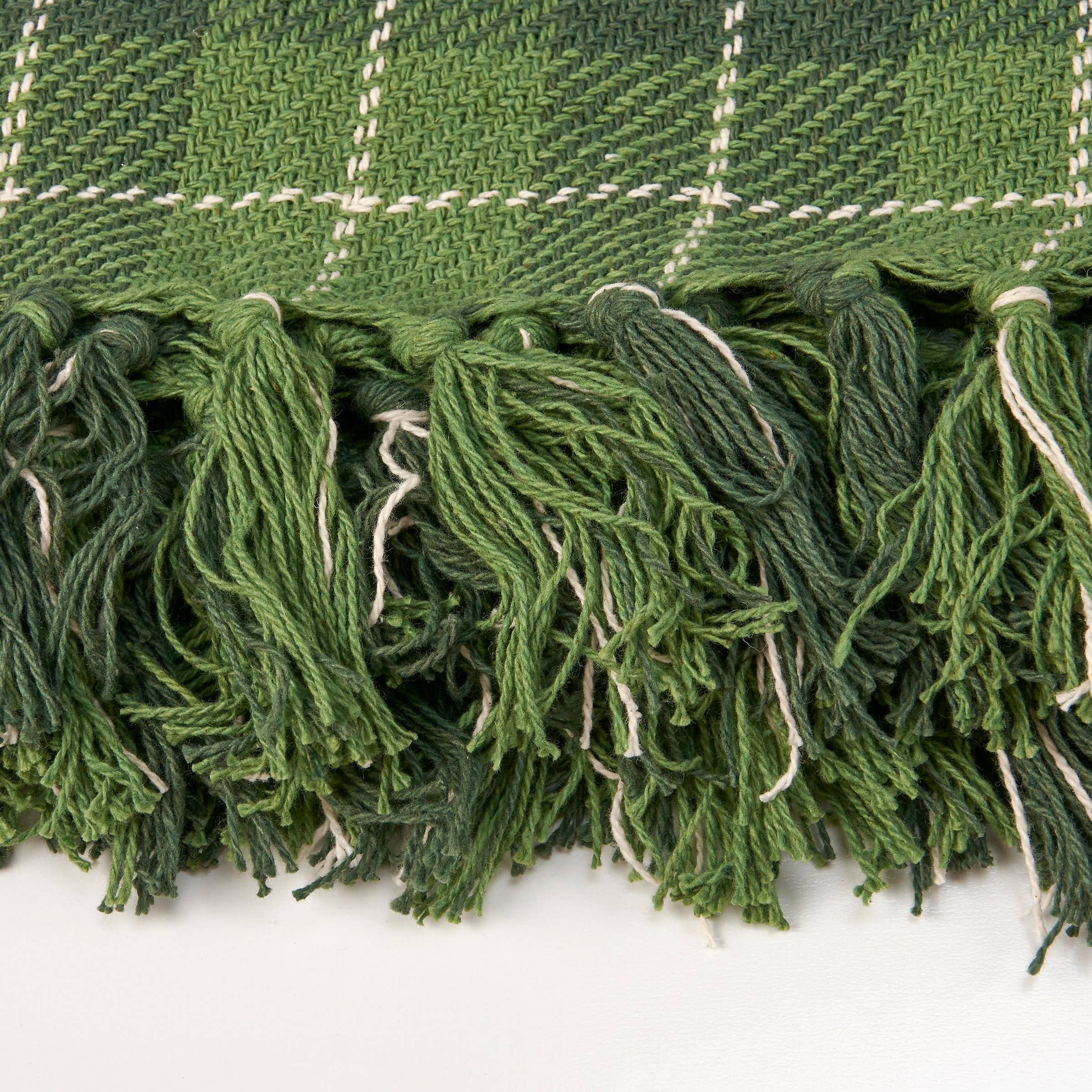 Primitives by Kathy - Wholesale Throw Blanket - Green Tartan Throw2