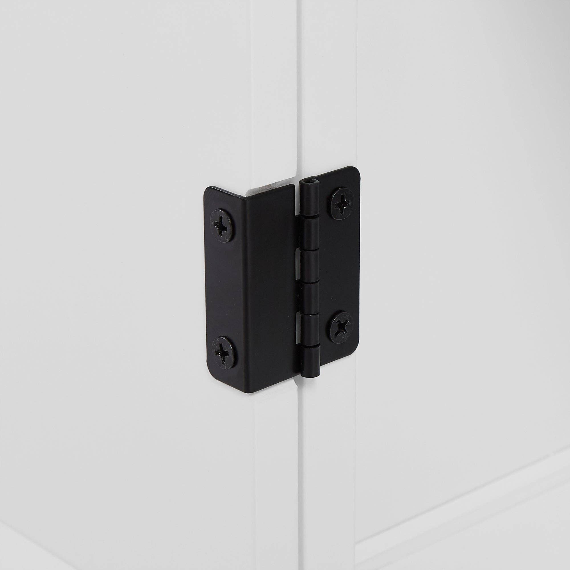 Orange County Decor - Wholesale Cabinet - Elegant Bathroom Floor Storage Cabinet, Bathroom Storage Unit, Freestanding Cabinet With 4 Doors, Adjustable Shelves, Adaptable Shelves, White White Mdf25