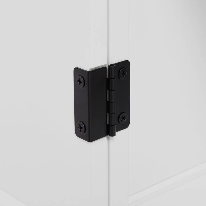 Orange County Decor - Wholesale Cabinet - Elegant Bathroom Floor Storage Cabinet, Bathroom Storage Unit, Freestanding Cabinet With 4 Doors, Adjustable Shelves, Adaptable Shelves, White White Mdf25