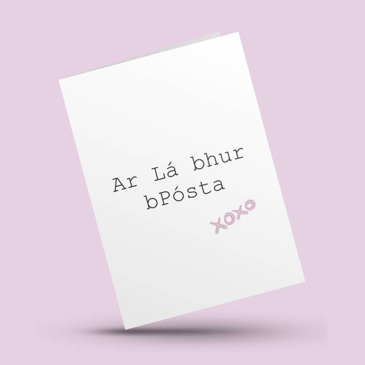 Wedding Day Card in Irish for wholesale by Cherie Cards