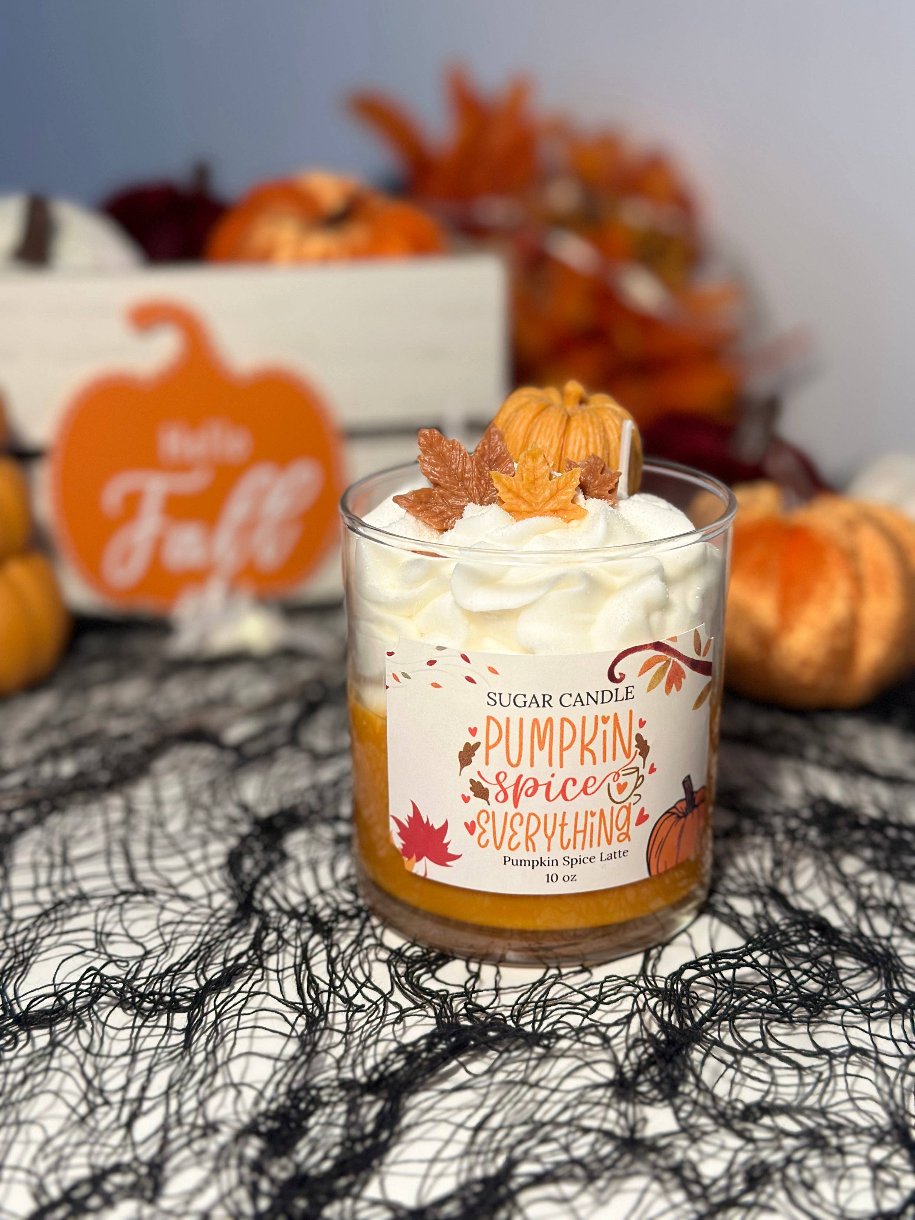 Sugar Candle - Wholesale Jar/Filled Candle - Pumpkin Spice Latte Candle – pumpkin scented fall candle 4