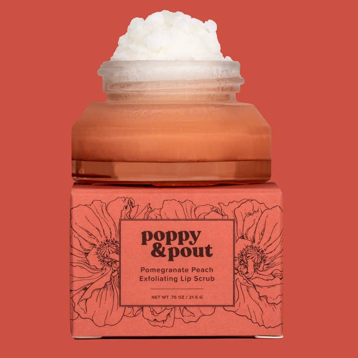 Poppy & Pout - Wholesale Lip Scrub/Polish - Lip Scrub, Pomegranate Peach