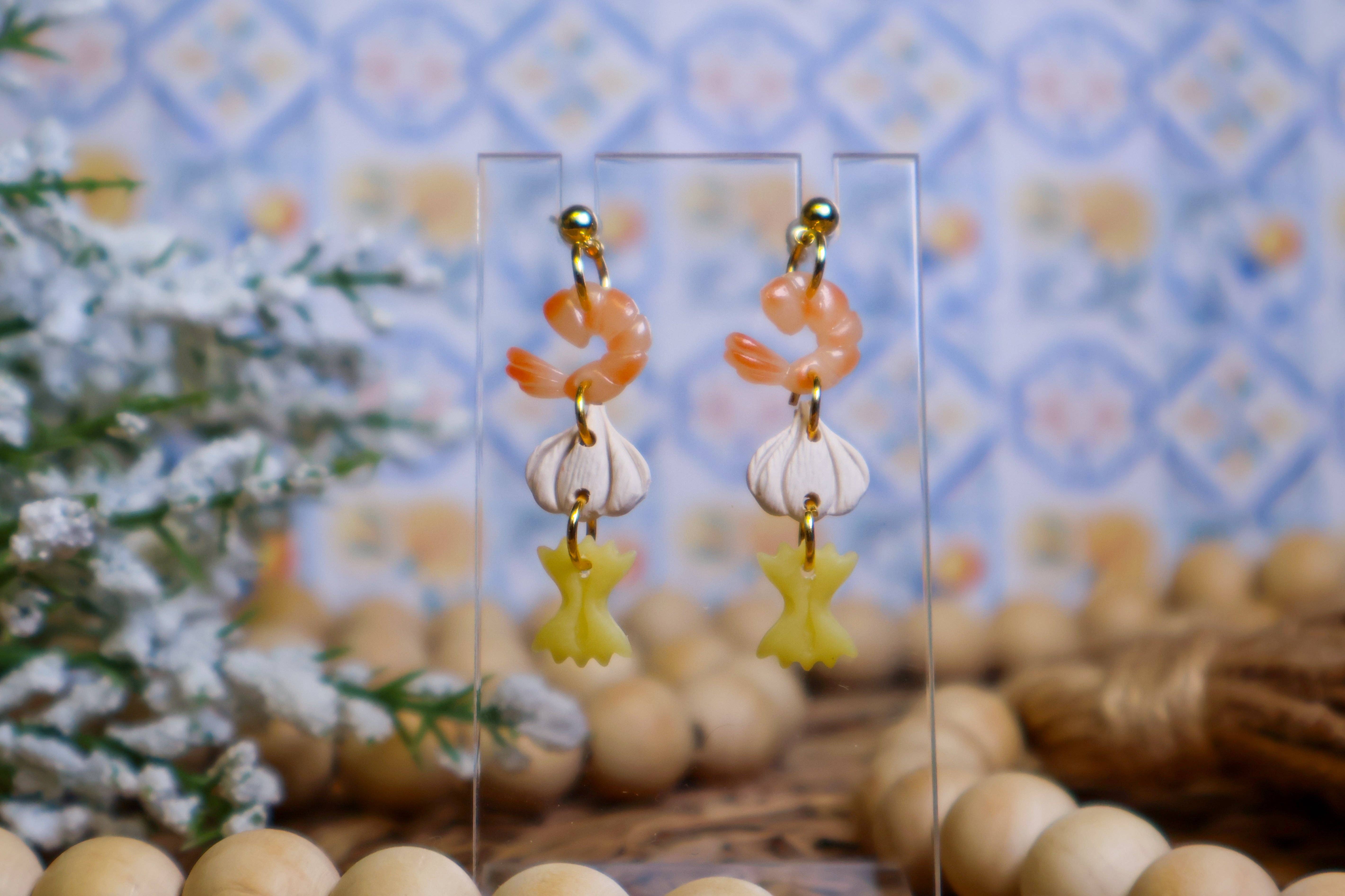 Ivy Lane Clay Co. - Wholesale Dangle Earrings - Shrimp Scampi Dangles1