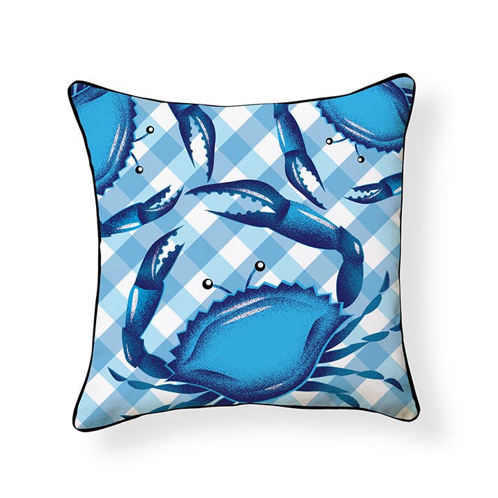 Blue Crab Pillow Case for wholesale by Naked Decor