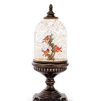 Napco - Wholesale Snow Globe - LED Snow Globe, 3 Red Cardinals Item # 527340