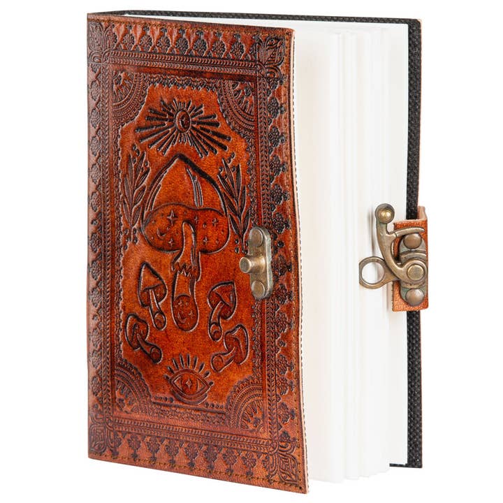 Benjamin International - Wholesale Journal/Diary - MUSHROOM LEATHER JOURNAL1