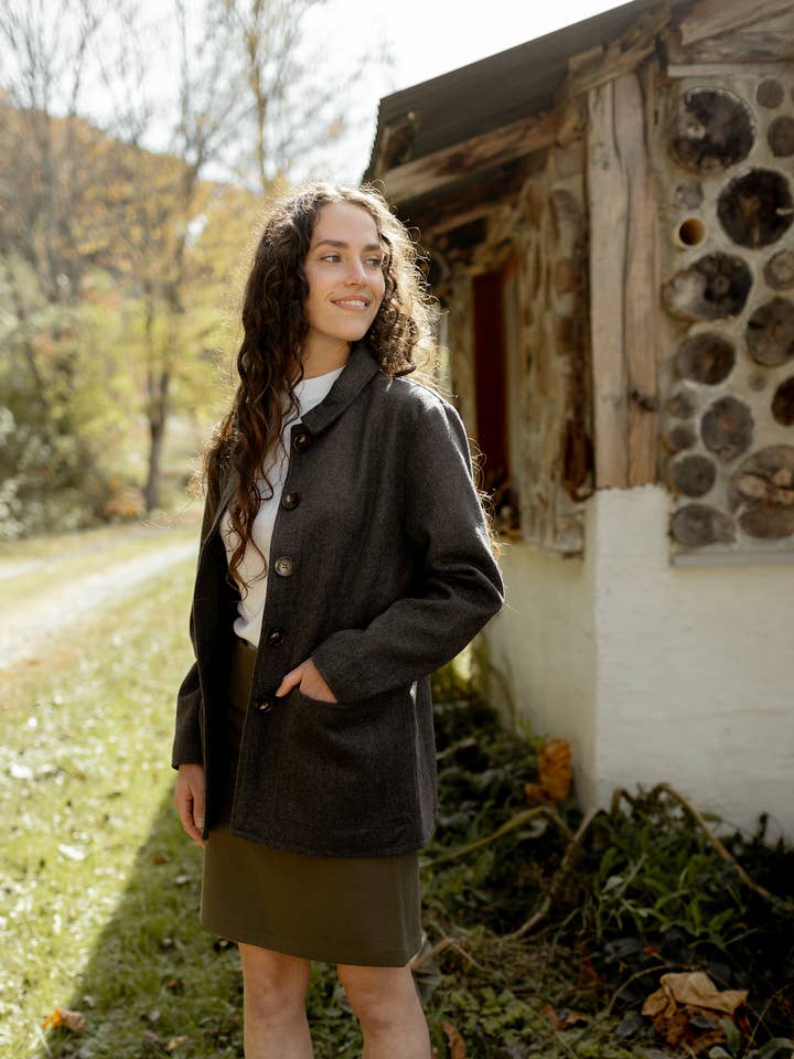 Morehead Wool Coat for wholesale by fern+daisy