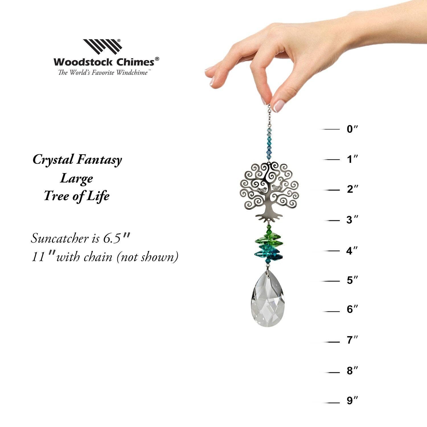 Woodstock Chimes - Wholesale Suncatcher - Crystal Fantasy™ - Large, Tree of Life5