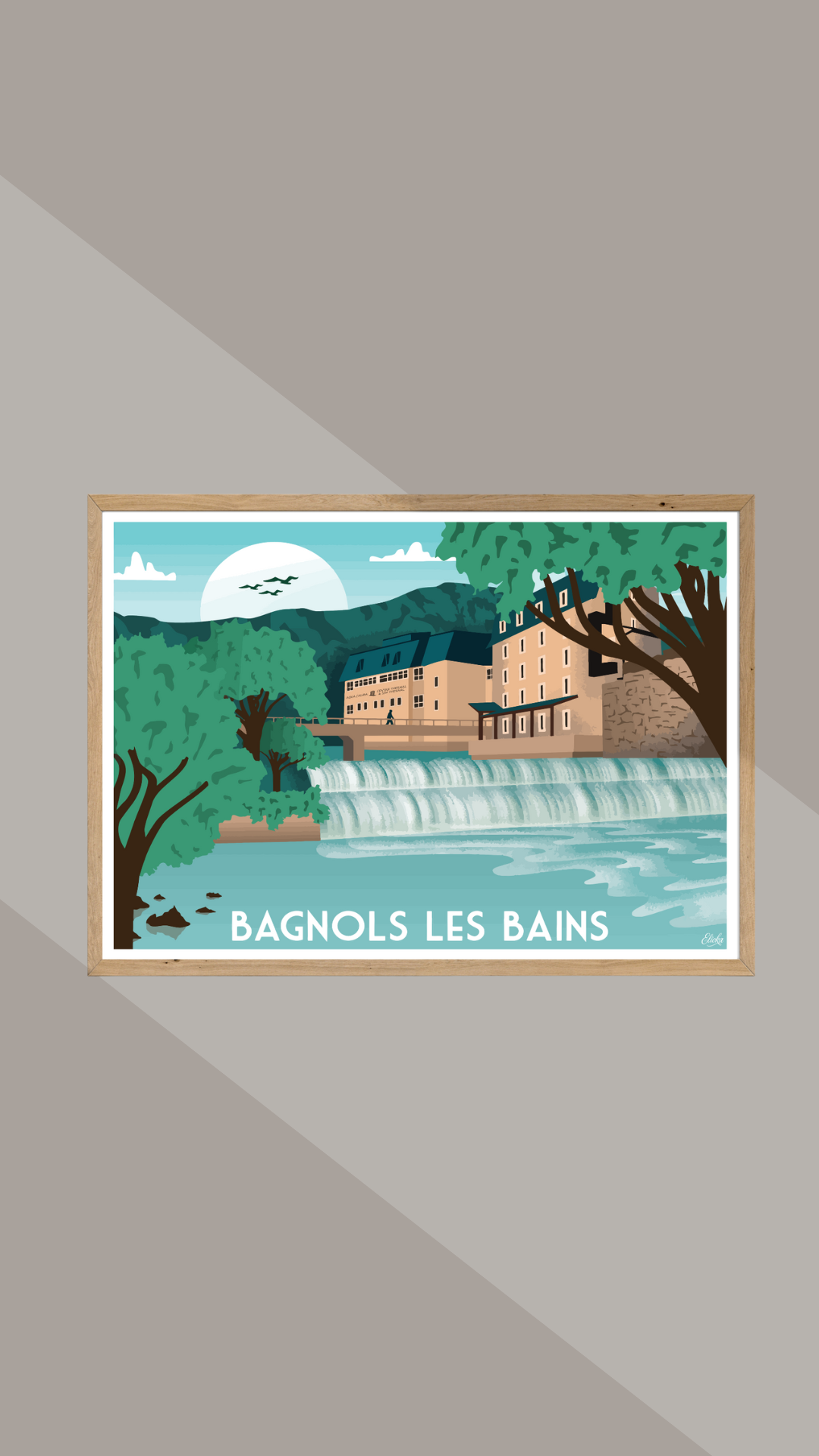 ELIOKA - Wholesale Poster - Bagnols les Bains Vintage Poster1