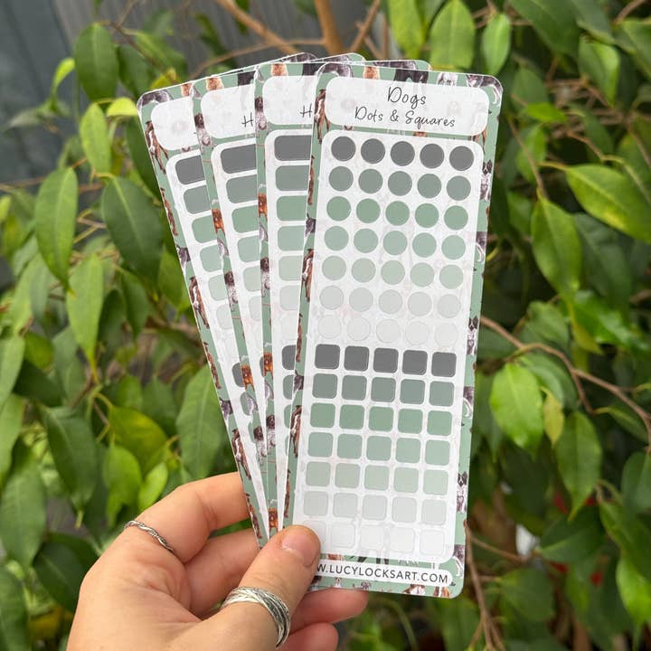 Dog - Journal Sticker Set for wholesale by Lucy Locks Art