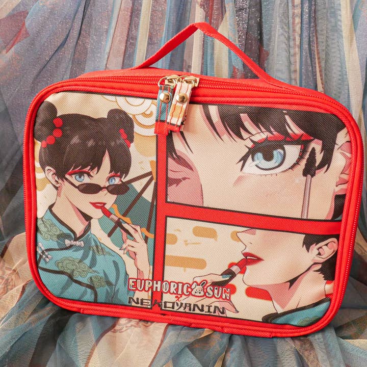 Chinese Manhua Makeup Bag for wholesale by Euphoric Sun Inc