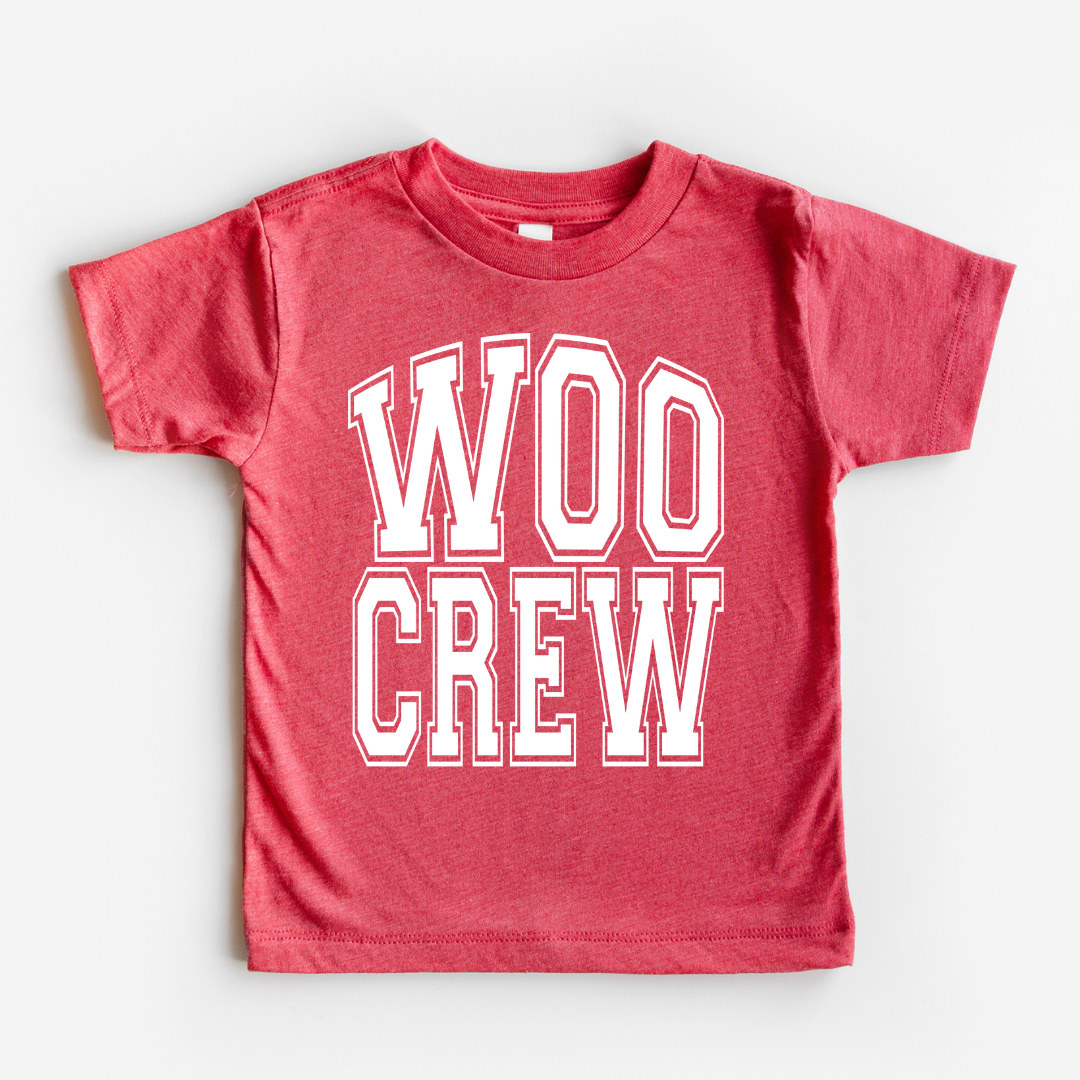 The Babe Co. - Wholesale Screen Printed T-Shirt - Kids - Woo Crew White Print T-Shirt0