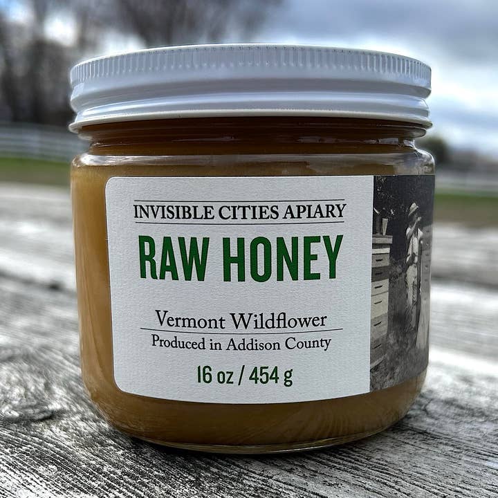 RAW Vermont Honey. Completely untreated and pesticide free. for wholesale by Old Friends Farm
