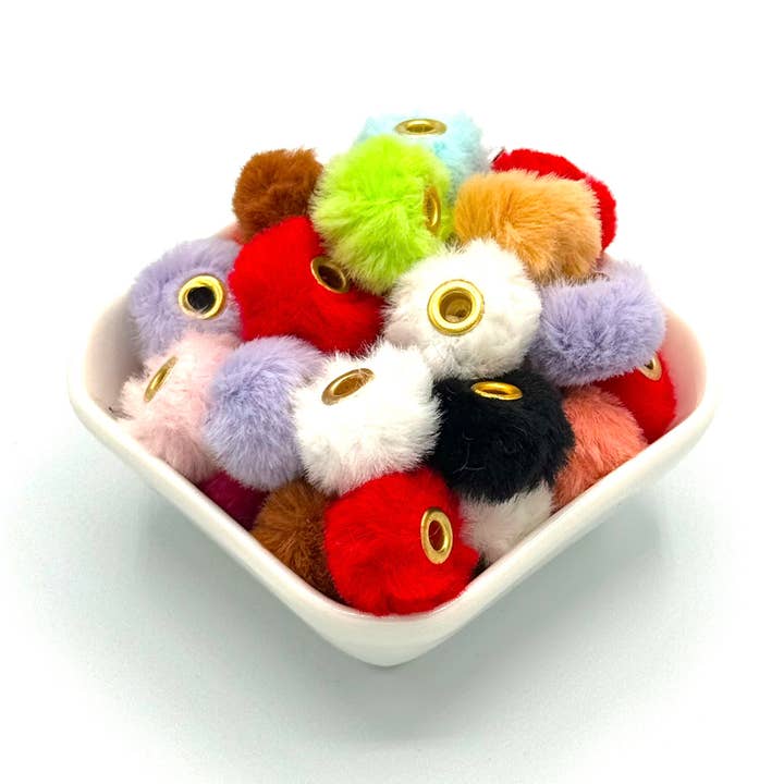 Distanziatori Fuzzy Fluffy da 20 mm, assortiti per la vendita all'ingrosso da parte di Small Biz Shipping Co