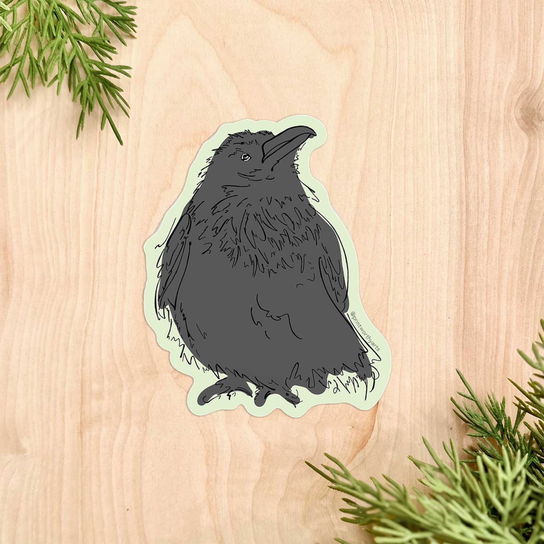 Printworthy - Wholesale Sticker - Raven Sticker
