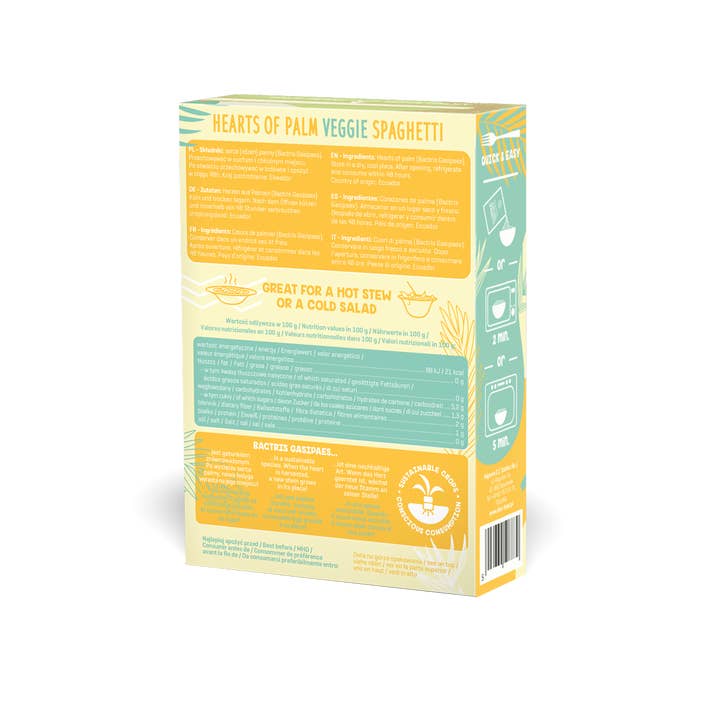 Diet Food - Wholesale Pasta - Keto pasta Spaghetti Hearts of Palm - box 255 g1