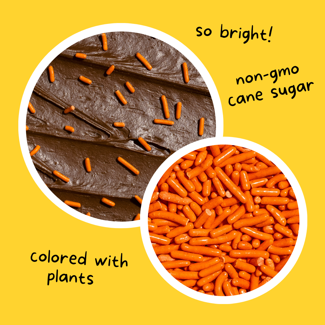 Supernatural - Wholesale Sprinkles - Dye-Free Softies Sprinkles: Orange2