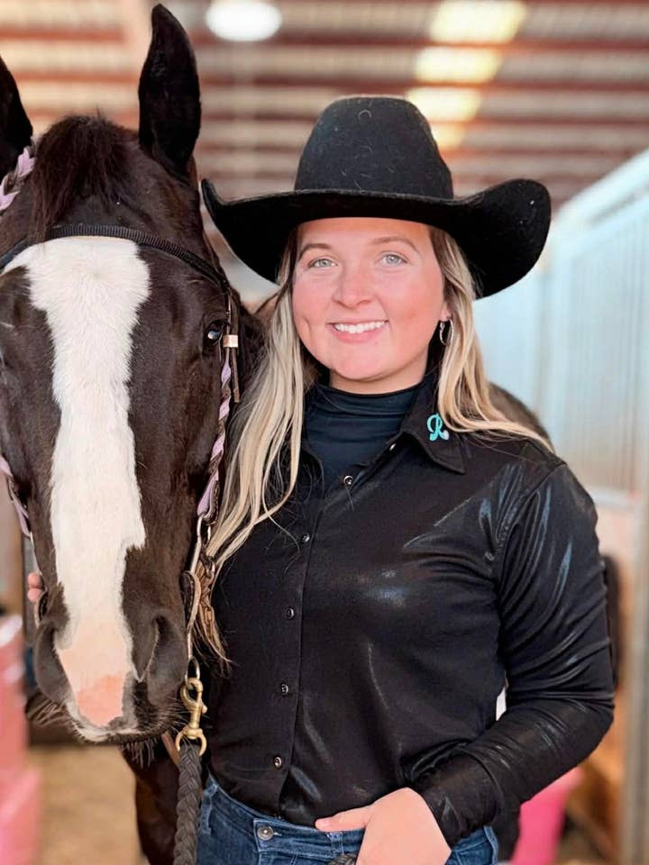 Midnight Run Show Shirt for wholesale by The Ranch Equestrian Apparel & Accessories