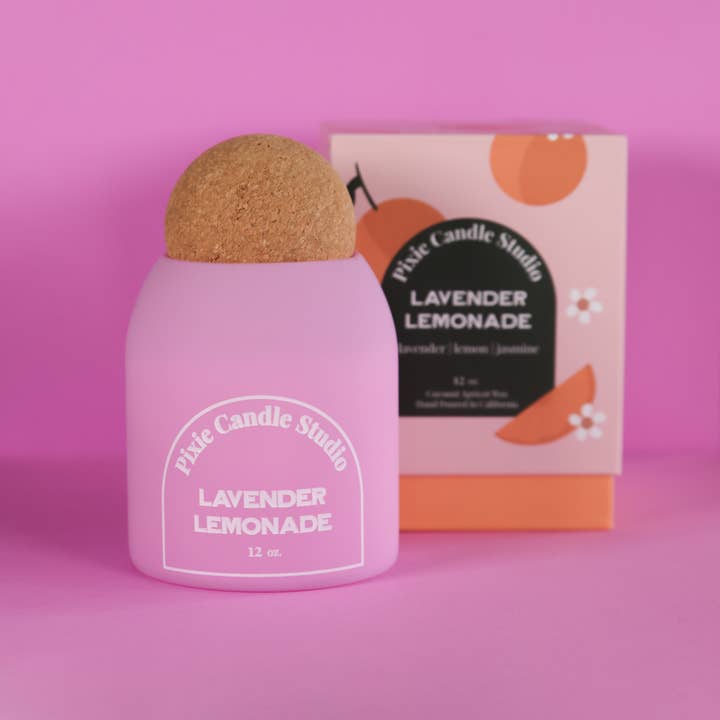 Pixie Candle Studio - Vendita all'ingrosso Candela in vasetto - Lavender Lemonade-Candele di lusso, candela estiva, Ojai2