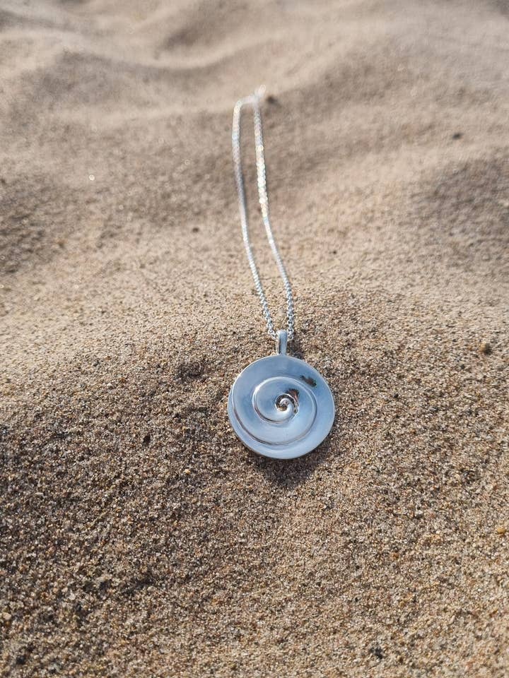 Koru Necklace for wholesale by Jess MacDonald Brass