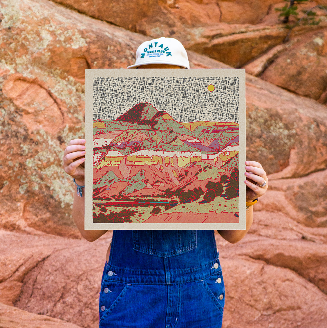 Caroline Clark - Wholesale Art Print - Desert Mountain #302