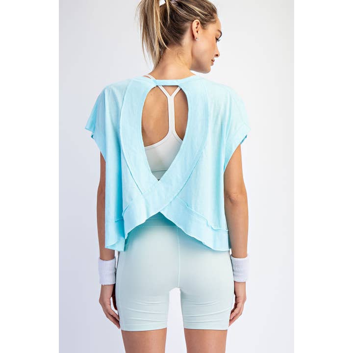 Rae Mode - Wholesale Shirt - Women's - COTTON SLUB OPEN BACK TOP36