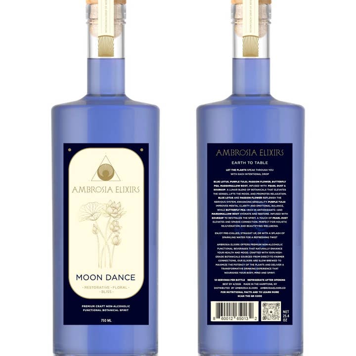 Ambrosia Elixirs - Wholesale Non-Alcoholic Aperitif/Mocktail - Moondance Crate - 12 Premium Bottles 2