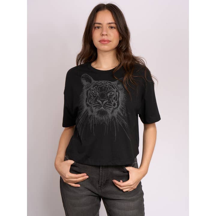 Tiger Clover Crop Tee for engroshandel hos Supermaggie @ Faire