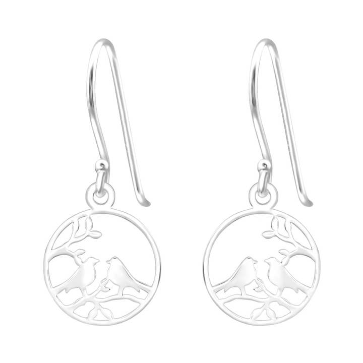 Silver Laser Cut Bird Hook Earrings and other Purchase Wholesale silver perch. Free Returns & Net 60 Terms on Faire trending on Faire.