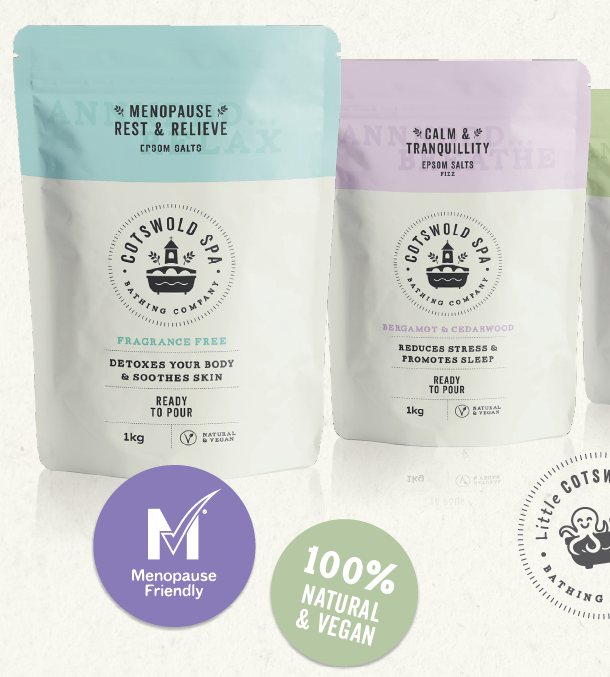 Cotswold Spa Bathing Company - Wholesale Bath salts - Menopause Rest & Relieve with Bergamot & Cedarwood (GenM)4