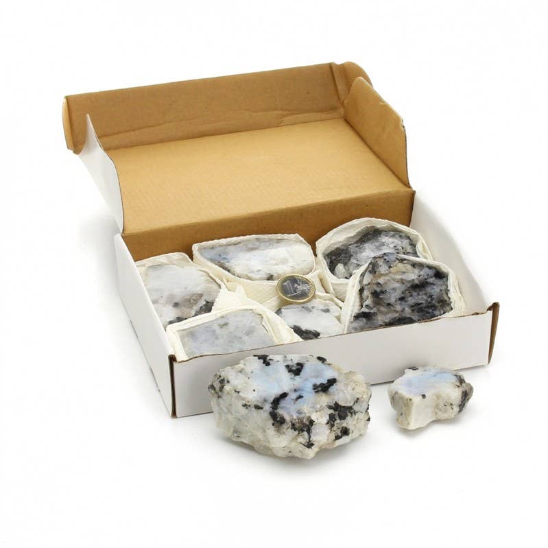 UniArt - Wholesale Spiritual Stone/Crystal - Semi-raw moonstone, 1-kilogram box2