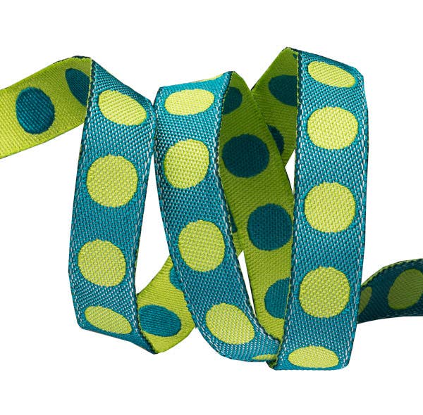 Renaissance Ribbons - Wholesale Ribbon - Gift Wrapping - 8yd Pack Pompoms 3/8" Tula Pink10