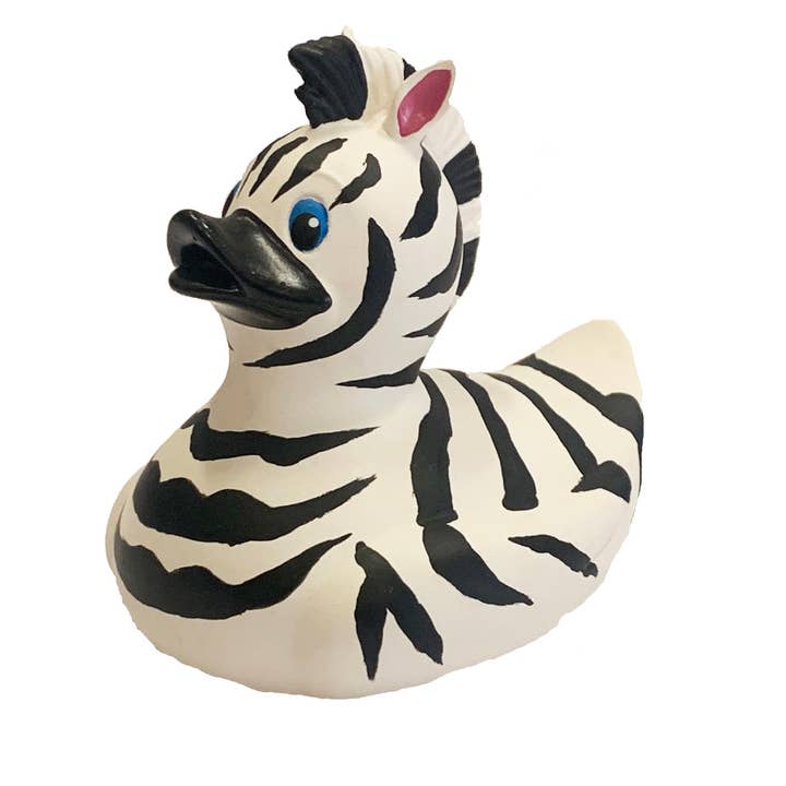 Wild Republic - Wholesale Stuffed/Plush Toy - Kids & Baby - Rubber Duck Zebra 4"
