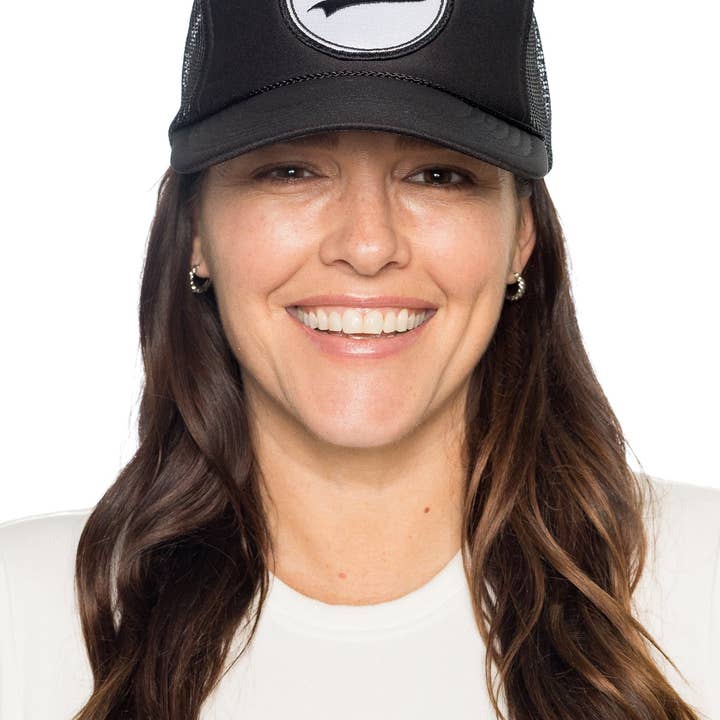 Go Sports Trucker Hat in Black for wholesale on Faire2