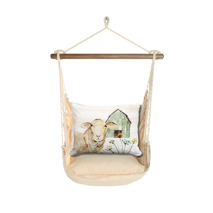 Magnolia Casual - Wholesale Swing Set - Hammock Swing 4-Piece Set indoor / outdoor - Magnolia Stripe1